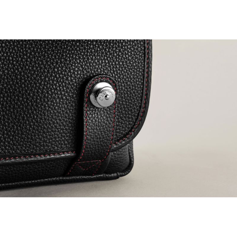 Oberwerth Louis Camera Bag for Leica M11 (Black/Red Stitching) by Oberwerth  at B&C Camera