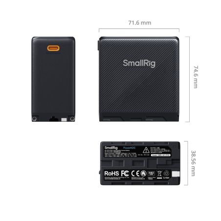 Smallrig 4469 NP-F970 USB-C Rechargeable orange