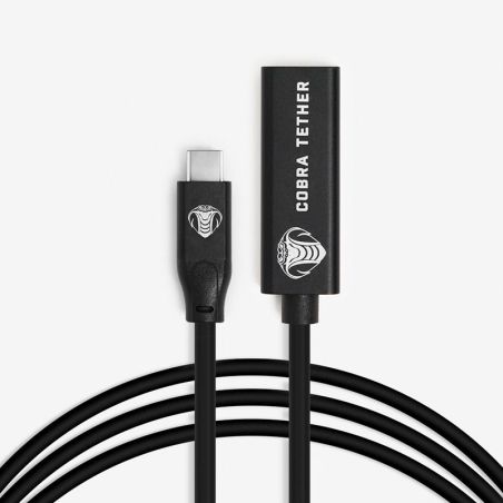 COBRA TETHER USB-C / USB-C Femelle - 5m -Noir