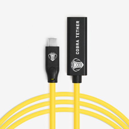 COBRA TETHER USB-C/USB-C Femelle-10m - Jaune